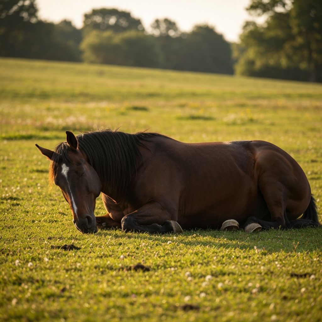 馬の寝方